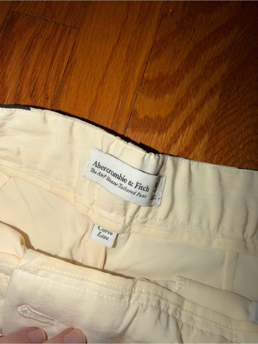 Abercrombie And Fitch the AF sloane trousers size 28 short curve love NEW - Picture 3 of 4